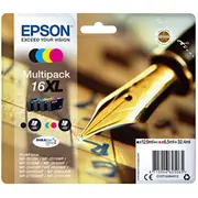 Tintes kasetne Epson C13T16364012, T163640, 16Xl Cmyk, 3X6.5/12.9Ml  C13T16364012 8715946625065