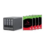 Ugreen Nasync Dxp4800 Plus Nas sistēma 4 nodalījumi 16Tb ar 4X Seagate Ironwolf St4000Vn006 Tb  352614Xst4000Vn006 6941876232611