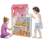 Viga Toys Liela koka leļļu māja  6971608445705