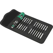 Wera Bicycle Set 2 Black/Grün, 13-Teilig, in robuster Falttasche  05004171001 4013288211439