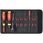 Wiha Drehmoment-Schraubendreher Set Torquevario-S electric Rot/Gelb, 14-Teilig, 0,8 - 5Nm  40674 4010995406745