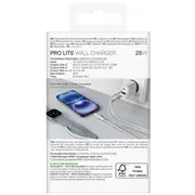 Adapteris Puro  Prolite 25W Usb-A / Usb-C wall charger - cable 1.2M white 8018417498664
