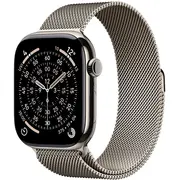 Viedpulkstenis Apple Watch 11 Gps  Cellular 46Mm Natural Titanium Milanese Loop S/M Grey Mfcy4Zr/A 195950629514