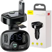 Baseus T-Typed Fm Auto Transmitters 3.4A / Usb Flash Sd Bluetooth  Ccmt000001 6932172626976