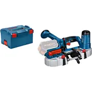 Bosch Powertools Akku-Bandsäge Gcb 18V-63 Professional Solo, 18Volt Blau/Black, ohne Akku und Ladegerät, L-Boxx  06012A0401 3165140998130