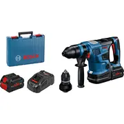 Bosch Powertools Akku-Bohrhammer Gbh 18V-34 Cf Professional Blau/Black, 2X Akku Procore18V 8,0Ah, Bluetooth Modul, Koffer  0611914002 3165140996037