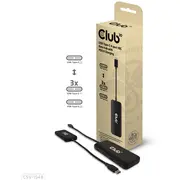 Club3D Usb-Hub Typ C  4X Usb 10Gbps 100W Pd St/Bu retail Csv-1548 8719214472962 84718000