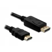 Delock Displayport Kabel Dp - Hdmi St/St 2.00M Black  82587 4043619825875 85444290