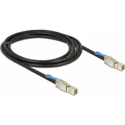 Delock Sff 8644 - 8644, 2M, Black 83395  4043619833955