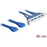 Delock Slotblech 4X Usb3.0 A  82974 4043619829743 84718000