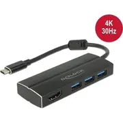 Delock Adapter Usb3.1 Gen1/C  3X Usb3.0/A Hdmi 4K 30Hz 63931 4043619639311 84718000
