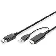 Digitus 4K Hdmi Adapterkabel - auf Displayport 2M  Ak-330111-020-S 4016032481119 85444290