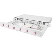 Digitus Lwl Spleißbox 1He bestückt  6X Lc Dx Om4 Gray Dn-96330-4 4016032325703 85044060