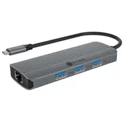 Dokstacija Icybox 6 in 1 1Xhdmi 4K60Hz, 3X Usb-A  Ib-Dk4034A-Cpd 4250078174776 84733080