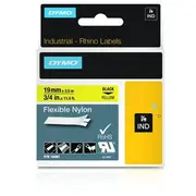 Dymo  Rhino Band Nylon 19Mmx3.5M Black-Gelb 18491 0071701184917 96121010