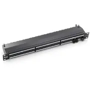 Equip 19 Patchpanel 24Xrj45 Cat6A Ftp 1U  500Mhz Ral9005 326624 4015867162187 85177900