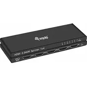 Equip Hdmi2.0 4-Port Splitter Ultra Slim 4K/ 60Hz  Black 332717 4015867226315 85176200