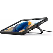 Tabletējas maciņš Compulocks Galaxy Tab A8 10.5 ar drošu statīvu - buferis planšetdatoram statīvs metāls, gumija Black Samsung  105Ks01Kl 819472028708