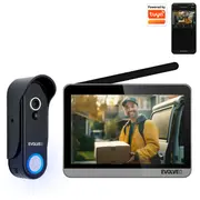Evolveo Doorphone W7, Sada domácího bezdrátového videotelefonu s Wifi černý stříbrný monitor  W7-Sb 8595683204620