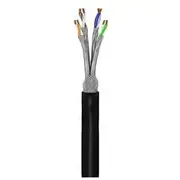 Goobay Cat 7 Ārējais tīkla kabelis, vara, S/Ftp Pimf, Black 305M 52769  4040849527692
