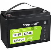 Green Cell Cube Lifepo4 125Ah 12.8V 1600Wh litija dzelzs fosfāta akumulators kemperim, saules, bezsaistes sistēmai, laivai  Lfpgc12V125Ah 5904326374829