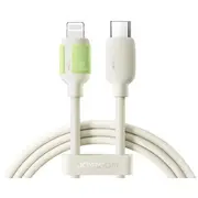 Joyroom Type-C - Lightning fluorescējošs kabelis A53, 30W, 1.2M, Beige S-A53  S-A53Cl301.2M-Beg 6956116730512