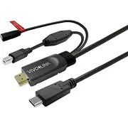 Usb kabelis Vivolink Usb-C - Usb-B 7.5 m Black Prousbchdmiusbb7.5-Charge  5715063330395