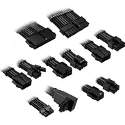 Kolink Core Pro Braided Cable Extension Kit 12V-2X6 Type 1 - Jet Black/Gunmetal Grey  Zuad-1501 5999094005730 Corepro-Ek-12Vt1-Bgm