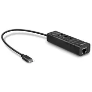 Lindy Usb 3.1 Hub  Gigabit Ethernet Adapter Typ C 43249 4002888432498 84718000
