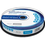 Mediarange Bluray 50Gb 10Pcs Bd-R cake 6X Double Layer  Mr507 4260057128966 85234190