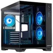 Chieftec Visio Gm-30B-Tg-Op schwarz Tempered Glass x 2 Cube Black  753263078681 Kochfoc0Gm30Btg