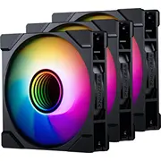 Phanteks M25 Gen2 Pwm D-Rgb ventilators, 3 gab. - apgriezta lāpstiņa, 120Mm, Black  Luph-103 0886523003601 Ph-F120M25RG2Dbk013P