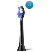 Philips Sensitive Hx6056/88 Elektriskās zobubirstes uzgaļi 6 gab / melns  8720689043731