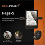 Realpower Page-2,2 tālvadības pults lapu pārslēgšanai Kindle  511600 4040895012487 85269200