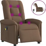Elektriska masāžas krēsls, izvelkams, Brown, audums  3303248 8721102962301