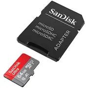 Sandisk Ultra Android microSDXC 64Gb 140Mb/S A1 Cl.10 Uhs-I Atmiņas Karte  Adpteris Sdsquab-064G-Gn6Ma 619659200541