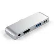 Satechi alumīnija Type-C mobilais Pro centrmezgls iPad Silver  St-Tcmphs 0879961008024