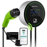 Stacja ładowania Ev 2W1 Typ2  22Kw Wi-Fi Lcd 3Fazy Wallbox Smart life app Rfid 5M 52432 5901878524320 Asqolev00052432