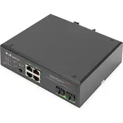 Digitus Switch Ind. 4-Port  Gigabit 30W Poe Unmanaged schwar Dn-651109 4016032457923 85176200