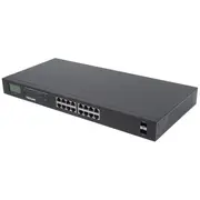 Slēdzis Intellinet Network Solutions Gigabit 16X Rj45, Poe, 2X Sfp, Lcd, 19 collu statīvam 561259  0766623561259