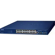 Switch Planet Gs-4210-24Up4X pārvaldāms L2/L4 Gigabit Ethernet 10/100/1000 tīkla slēdzis ar Poe Blue  4711605287913