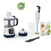 Tefal Yummy Gourmet Hb55W4 0,8 l Blender ar vārīšanas funkciju 600 W White  Hb55W430 3016667247594