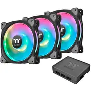 Thermaltake Riing Duo 12 Rgb Radiator Fan 3 Pack Black, 3Er Set, 1X Controller, 120 mm  Cl-F073-Pl12Sw-A 4711246873513