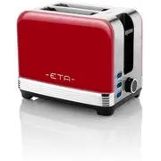 Tosters Eta  Storio Toaster 916690030 Power 930 W, Housing material Stainless steel, Red Eta916690030 8590393254477