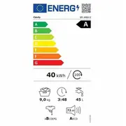 Veļas mašīna Candy  Br 49B8-S Enerģijas efektivitātes klase A Priekšējā ielāde ietilpība 9 kg 1400 apgr./min Dziļums 60 cm Platums Displejs Lcd Tvaika funkcija Wi-Fi White 8059019101880