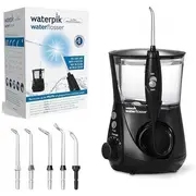 Waterpik Aquarius Wp-662E, Black, ūdens zobu tīrīšanas ierīce, 90 s, 7 gab., rotācija, Led, 1 minūtes taimeris ar pauzi pēc 30 sekundēm  Wp-662 0073950336833