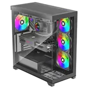 Xilence Xilent Gleam Black, Tempered Glass  Xg171 4044953504068