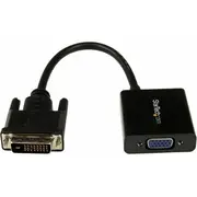Adapteris Av Startech Kabelis Dvi - D-Sub 0.25M Black Dvi2Vgae  065030850834