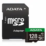 Adata Speed Plus/Micro Sd/128Gb/Uhs-I U3 / Klase 10/ Adapteris  Ud128Gui3V30A2Sp-Ra1 4711085949202 61758