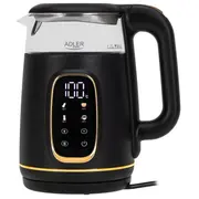 Adler Ad 1305Bg Elektriskā tējkanna ar temperatūras kontroli 1.7L 2200W  5905575907806